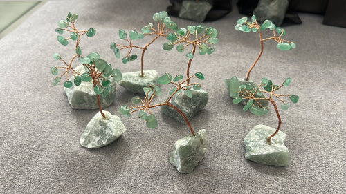 Arbre de Vie en Aventurine Verte et Cuivre – Harmonie, Chance et Prospérité