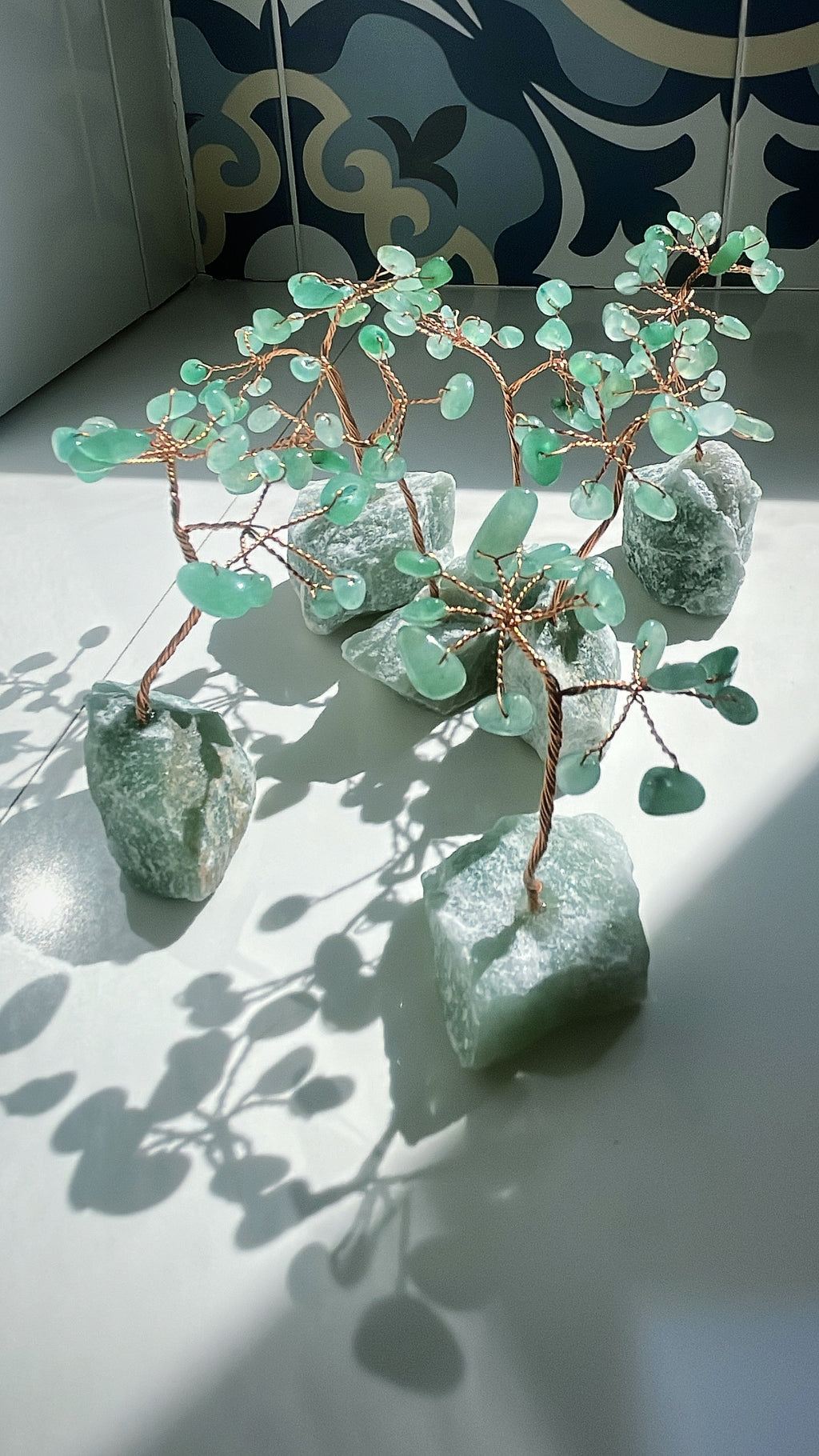 Arbre de Vie en Aventurine Verte et Cuivre – Harmonie, Chance et Prospérité