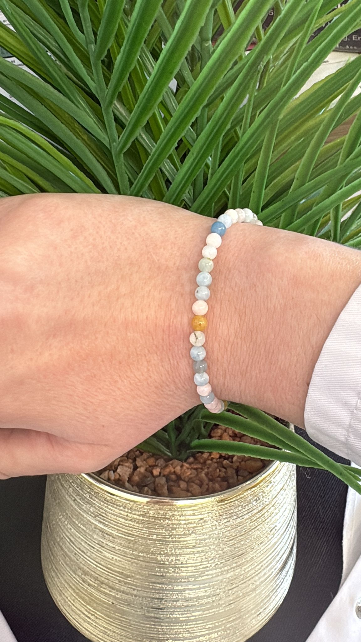 Bracelet en Morganite – Pierre de l’Amour & de la Douceur
